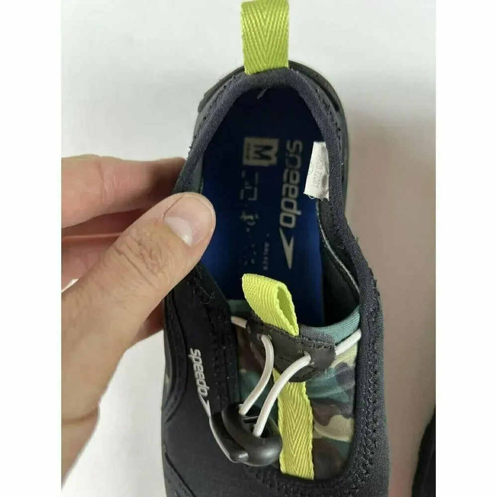 Speedo Surfwalker Black Camo Water Shoes Kids Medium Shoe size 2-3